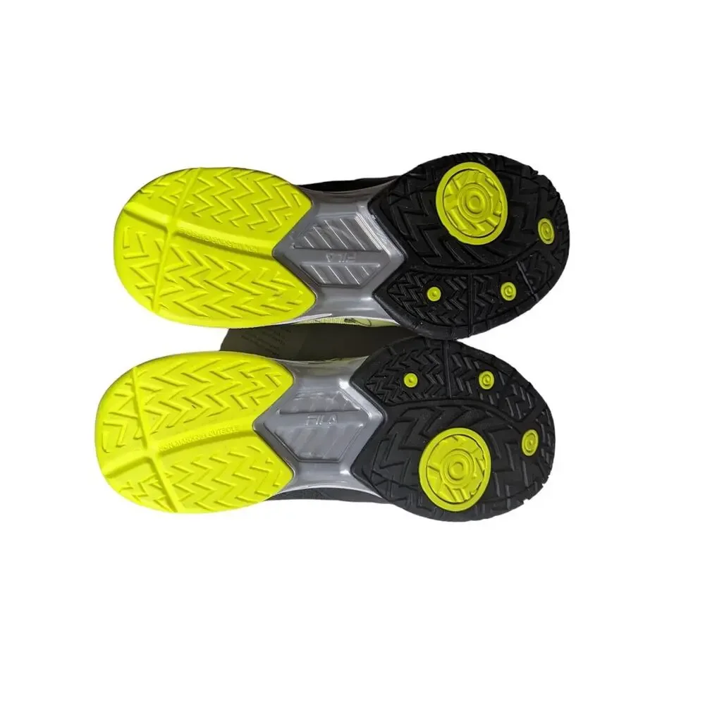Fila Volley Zone Pickleball Shoes 1PM00596-016 Black/White/Green Mens Size 10